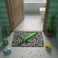 Manfei Pixel Sword Bath Mat, Pixelated Sword Design Kids Mats Rugs, Girls Boys by Manfei