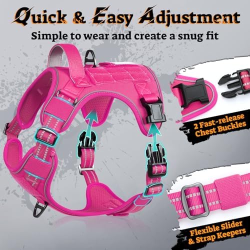 rabbitgoo Tactical Dog Harness Medium Sized, No Pull Service Pet Vest - Image 4