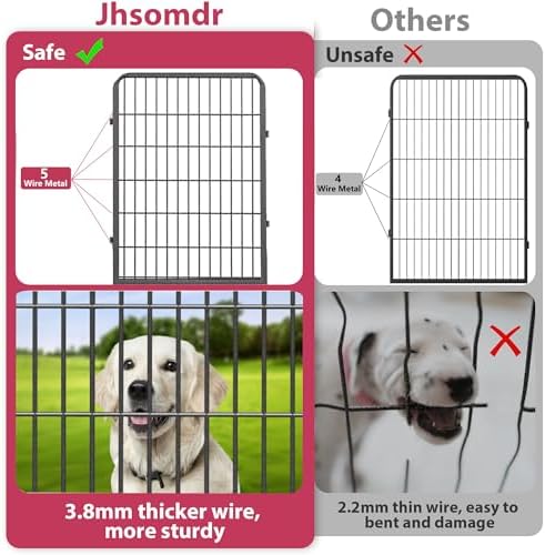 Dog Playpen, 40 inch 14 Panels Dog Pen Indoor Pet Dog Fence Outdoor - Image 6