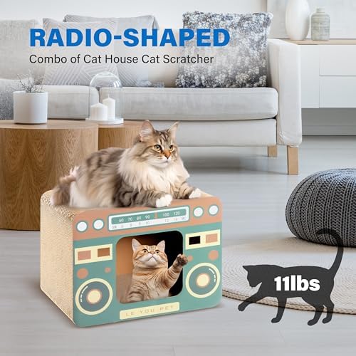 Radio Cat Scratcher Cardboard Lounge Bed - Image 4