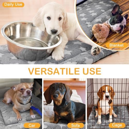 VitalCozy 4 Pcs Dog Crate Pads Soft Warm - Image 6