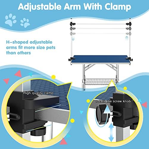 Lyromix 36'' Foldable Dog Grooming Table - Image 3