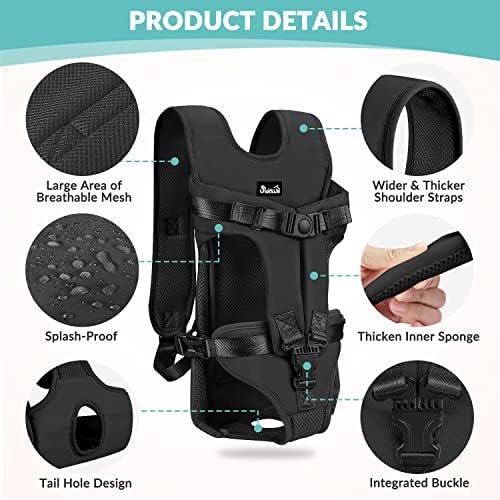 Lukovee Dog Backpack Carrier, Adjustable Front Carrier - Image 3