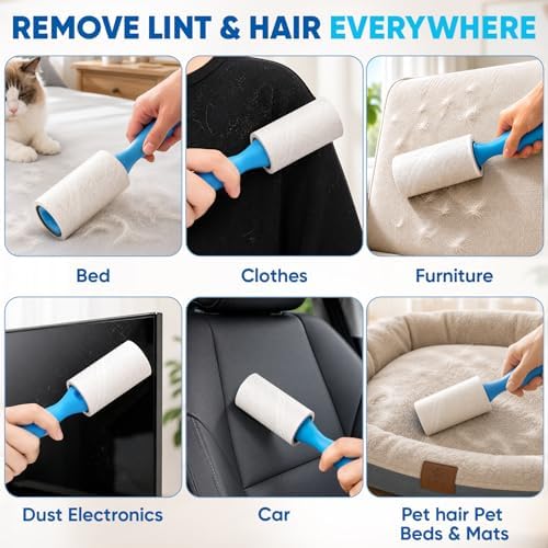 600 Sheets Lint Roller for Pet Hair, Lint Remover Extra Sticky - Image 7