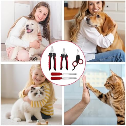 5Pcs Dogs and Cats Grooming Nail Clippers Kit Pet Claws Nail Clipper Trimmers - Image 7
