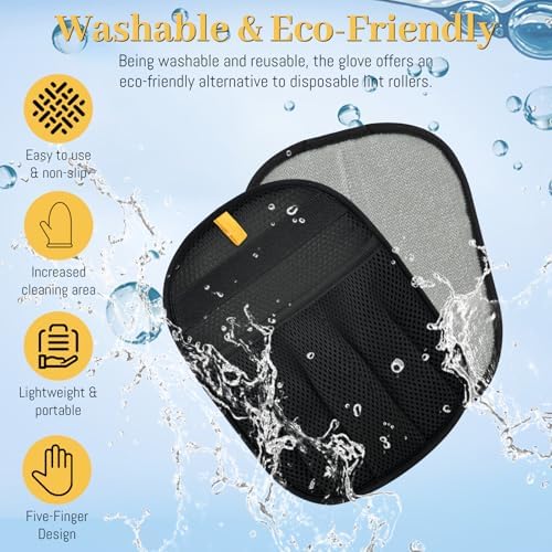 Pet Hair Removal Glove for Cats & Dogs, Upgrade 5-Finger Magic Brush Pet Hair - Image 6