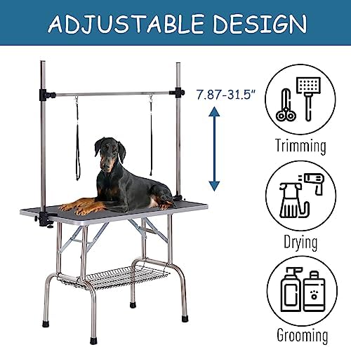 42" Dog Grooming Table Foldable Pet Grooming Tables - Image 3
