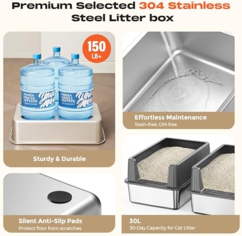 Stainless Steel Cat Litter Box - Image 4