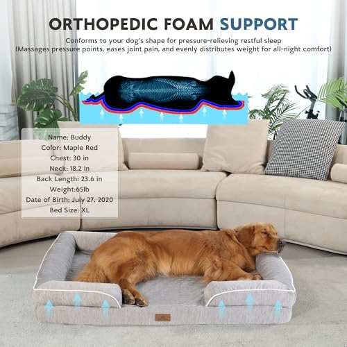 Cooling Dog Bed, Dual-Cooling Design, Q-Max >0.4 Cool Pet Beds - Image 3