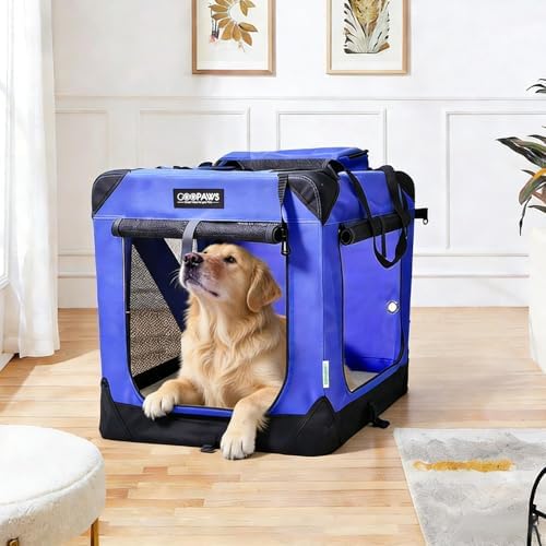 JESPET 3 Door Portable Collapsible Soft Dog Crate Carrier - Image 6