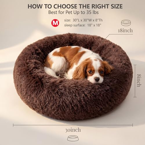 nononfish Comfortable Dog Bed for Small Dogs, Cozy Plush Pet Bed - Image 3