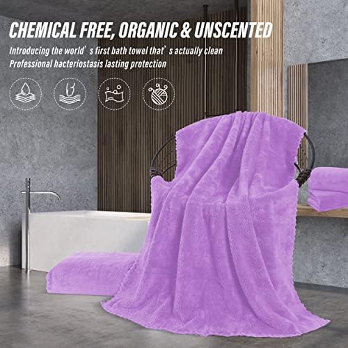 MOONQUEEN 6 Pack Premium Bath Towel Set - Image 5