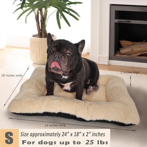 24 Inch Dog Bed for Small Dogs Fit Metal Crates or Cages, Ultra Soft 18x24 - Image 3