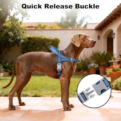 No Pull Dog Harness with Handle, Adjustable Soft Mesh Padded Vest - Image 6