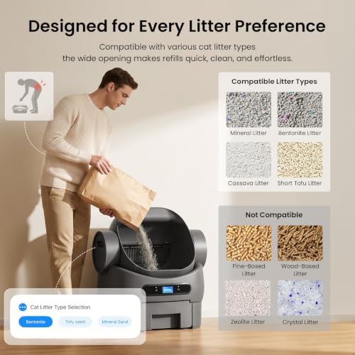 Open-Top Automatic Cat Litter Box, Self Cleaning Litter Box - Image 6