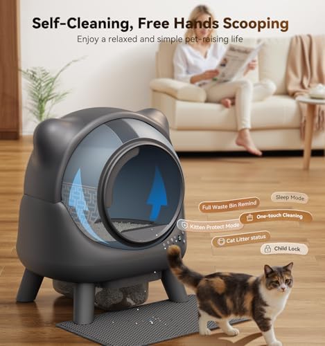 Automatic Litter Box, FEELNEEDY Self Cleaning Litter Box, Odor Control Robot - Image 2