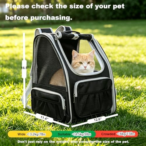 Cat Backpack Carrier Breathable Pet Travel Bag - Image 2