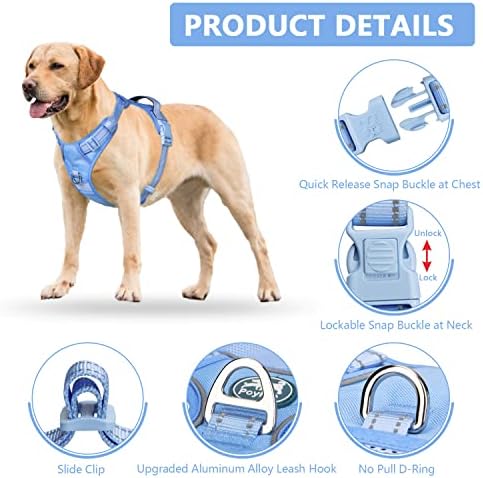 PoyPet No Pull Dog Harness, Reflective Vest - Image 3