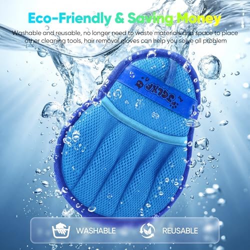 Pet Hair Removal Glove Cat & Dog, Electrostatic Reusable Hair Remover Tool - Image 5