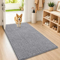 Smiry Dog Door Mat for Muddy Paws 44x24, Ultra Absorbent Chenille Doormat by Smiry