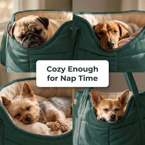 Plush Dog Purse Carrier for Small Dogs, Soft Tote - Image 4