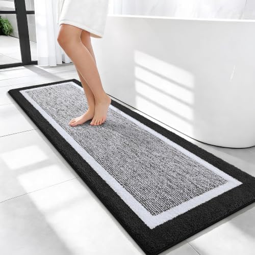 OLANLY Bathroom Runner Rugs 47x17, Long Bath Mats by OLANLY