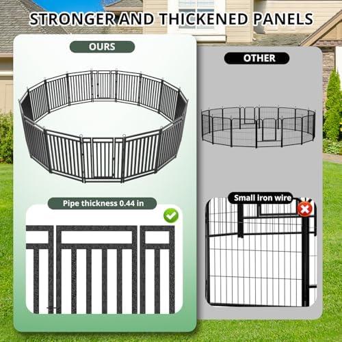 Thickened Outdoor Dog Fence, 16 Panels - Image 2