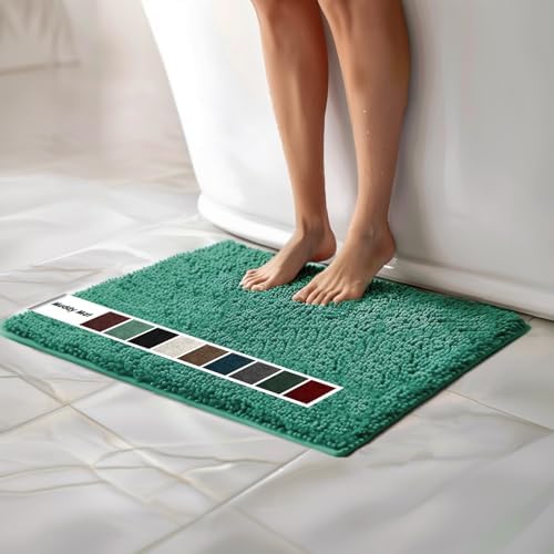 Muddy Mat Chenille Bathroom Rugs Quick Dry Microfiber Mats Non Slip Washable by MuddyMat%C2%AE