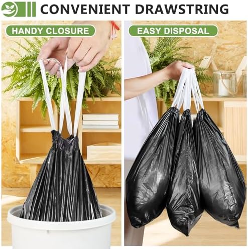 4 Gallon Drawstring Trash Bags - Image 4