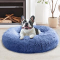 JOLLYVOGUE Calming Dog Bed Medium Size Dog, 31in Donut Washable Medium Pet Bed by JOLLYVOGUE