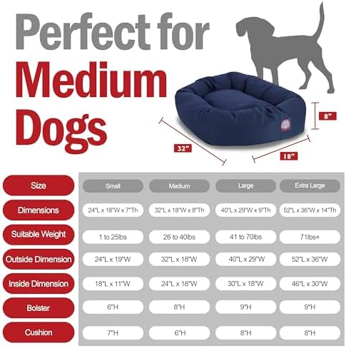 Majestic Pet Bagel Calming Dog Bed, 32 Inch Medium - Image 3
