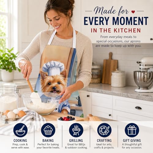 Caroline's Treasures Norwich Terrier The Chef Apron Cooking Kitchen Server - Image 6