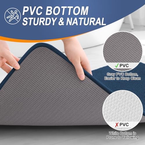 OLANLY Thick Memory Foam Bathroom Rugs 30x20, Soft Absorbent Bath Mat - Image 4