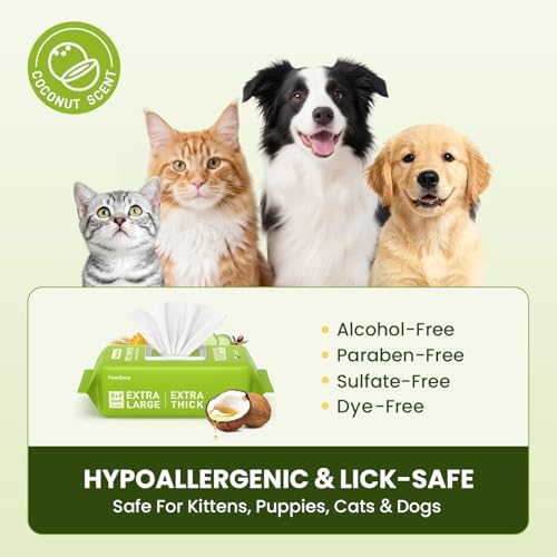 PawSono Hypoallergenic Pet Wipes - Image 3
