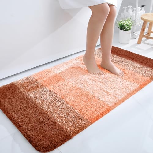 OLANLY Bathroom Runner Rug 45x27, Extra Soft Absorbent Microfiber Bath Rugs by OLANLY