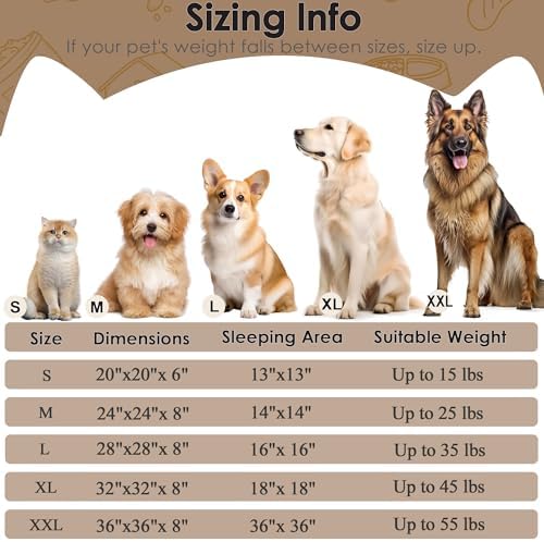 Extra Large Dog Beds, 36in Human Dog Anxiety Relief Comfort Bed - Image 2