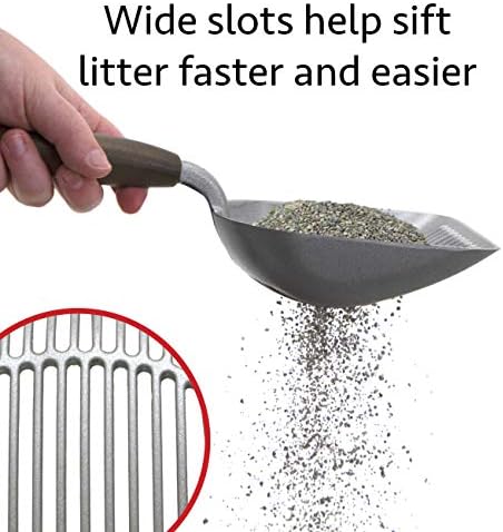 Kitty City Metal Cat Litter Scoop – Durable Non-Stick Aluminum Cat Scoop - Image 6
