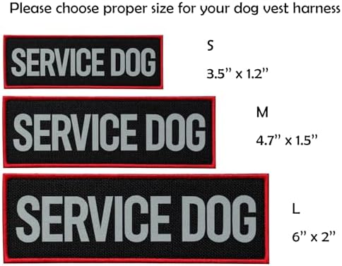 2 Pcs Reflective Service Dog Patch Set - Image 4