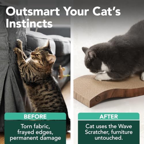 Reversible Wave Cat Scratcher for Indoor Cats - Image 3