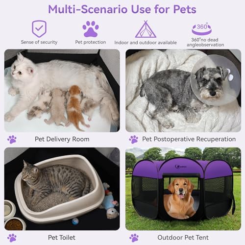 Siedihit Large Dog Playpen, Puppy Pet Playpen Indoor, Dogs Tent Crates Cage - Image 4