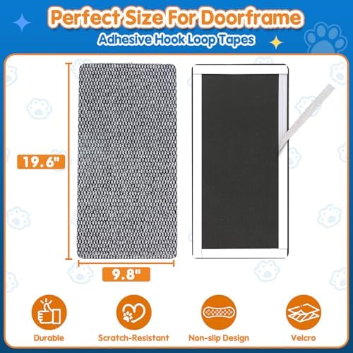 Wall Cat Scratcher for Indoor Cats, Corner Furniture Protector Light Grey - Image 5