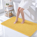 Ophanie Yellow Bathroom Rugs 44x24, Soft Chenille Bath Mat, Non Slip Absorbent by Ophanie
