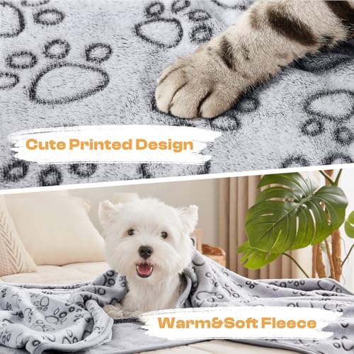 Luciphia Dog Blanket 3 Pack, Soft Cozy Fleece Throw - Image 5