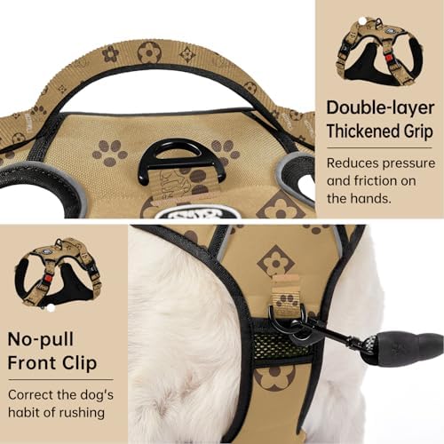 IVY&LANE No Pull Dog Harness for Medium Dogs, Reflective Dog Vest Harness - Image 5