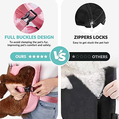 Lukovee Dog Backpack Carrier, Adjustable Front Carrier - Image 6