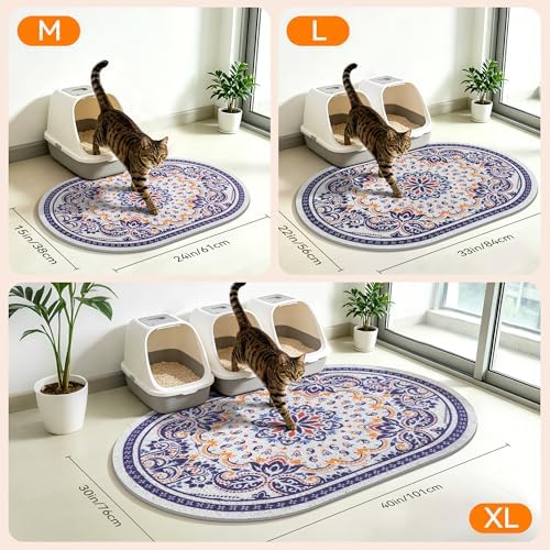 Cat Litter Mat, Waterproof & Urine-Proof Kitty Litter Catcher Mats, Soft on - Image 7