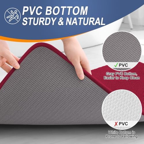 OLANLY Thick Memory Foam Bathroom Rugs 36x24, Absorbent Bath Mat - Image 4