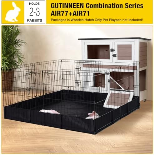 Aivituvin 36" Rabbit Hutch Bunny Cage Indoor Outdoor Guinea Pig Cage 2 Story - Image 6