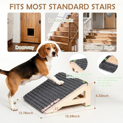 Fixed Wooden Dog Stairs - Image 4