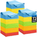 Microfiber Towels for Cars, 72 Pack Microfiber Cleaning Cloths, 11.5"*11.5" by HOMERHYME